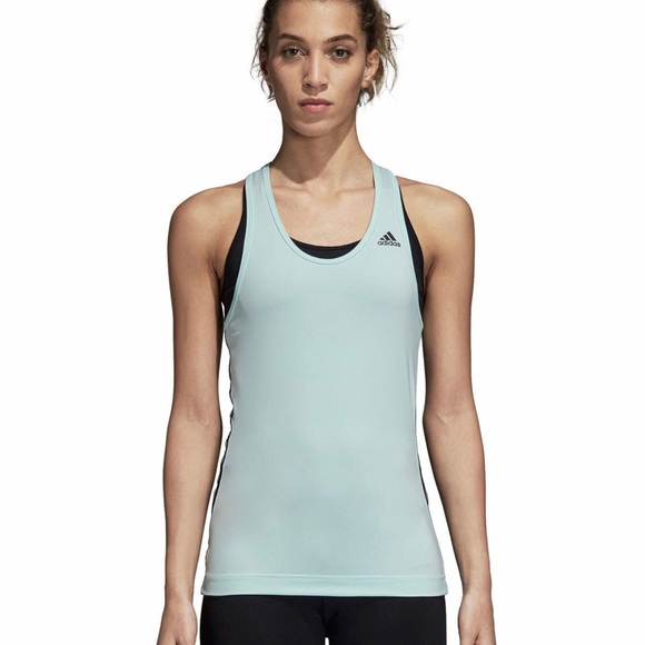 Adidas Sea Green sleeveless Tank Top Med - Picture 4 of 4